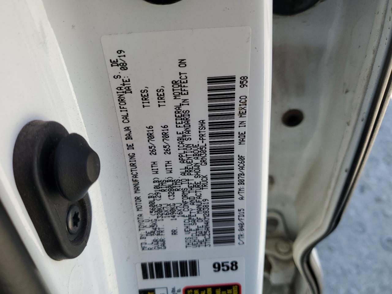 TOYOTA TACOMA DOUBLE CAB