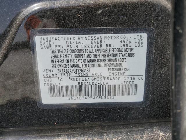 2018 NISSAN SENTRA S - 3N1AB7AP9JY263133