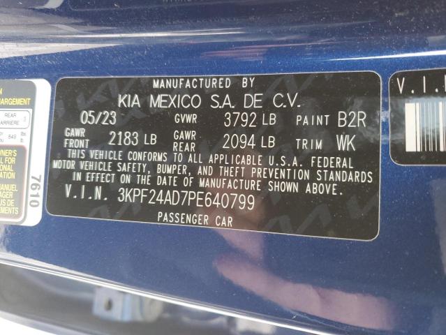 2023 KIA FORTE LX 3KPF24AD7PE640799