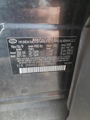 2020 HYUNDAI SANTA FE L - 5NMS5CAA3LH198807
