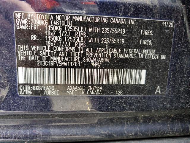 2021 TOYOTA RAV4 XLE P - 2T3C1RFV5MW117611