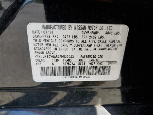 2015 INFINITI Q40 JN1CV6AR4FM520043