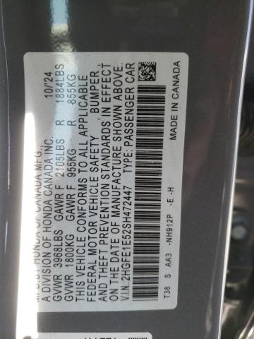 2025 HONDA CIVIC SI - 2HGFE1E52SH472447