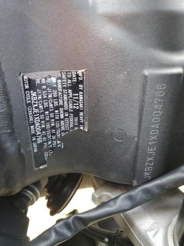 2013 KAWASAKI ZX636 E JKBZXJE1XDA004766