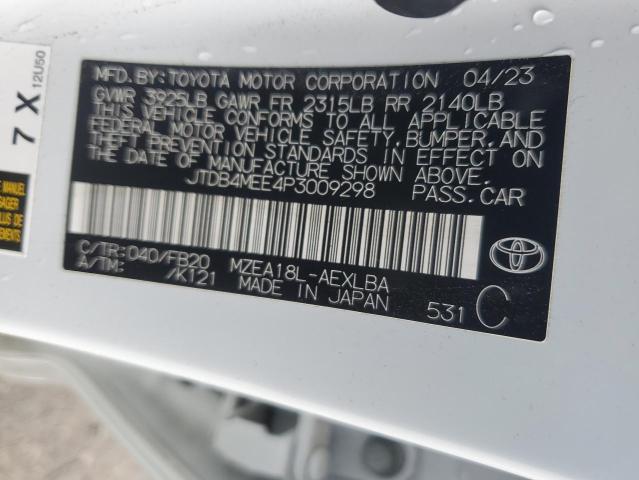 2023 TOYOTA COROLLA LE - JTDB4MEE4P3009298