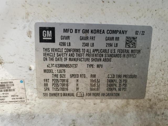 2022 CHEVROLET TRAX LS - KL7CJKSM8NB524737