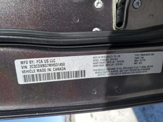 2021 DODGE CHARGER SX 2C3CDXBG7MH531450