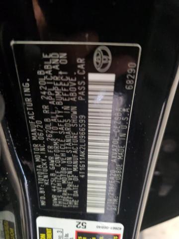 2020 TOYOTA CAMRY SE - 4T1G11AK2LU966599