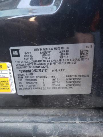 2016 GMC ACADIA SLE 1GKKRNED2GJ231157