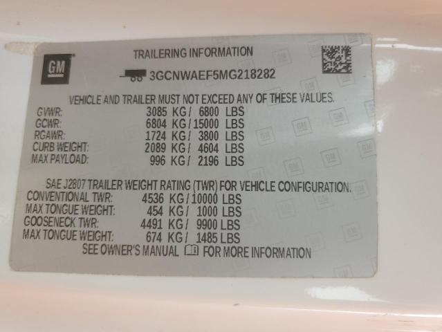 2021 CHEVROLET SILVERADO - 3GCNWAEF5MG218282