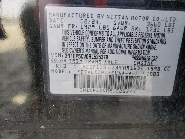 2024 NISSAN KICKS SV - 3N1CP5CV0RL525379