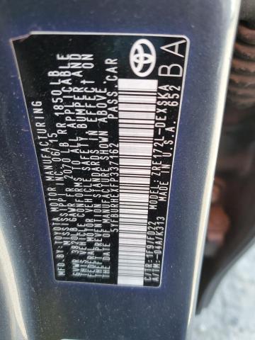 2015 TOYOTA COROLLA L - 5YFBURHEXFP337162