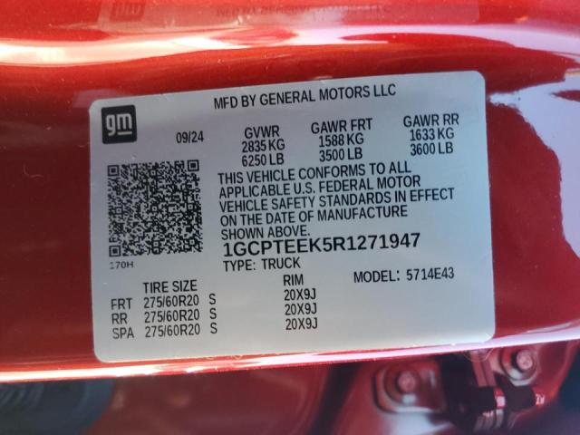 2024 CHEVROLET COLORADO T - 1GCPTEEK5R1271947