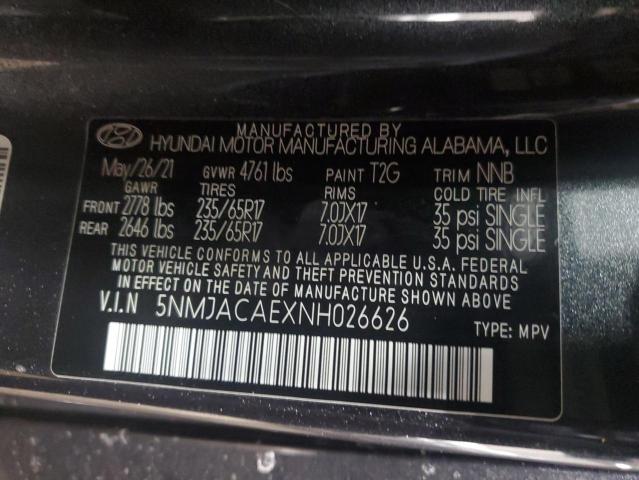 2022 HYUNDAI TUCSON SE - 5NMJACAEXNH026626