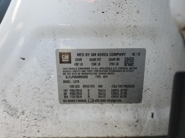 2019 CHEVROLET TRAX 1LT - KL7CJPSBXKB924659