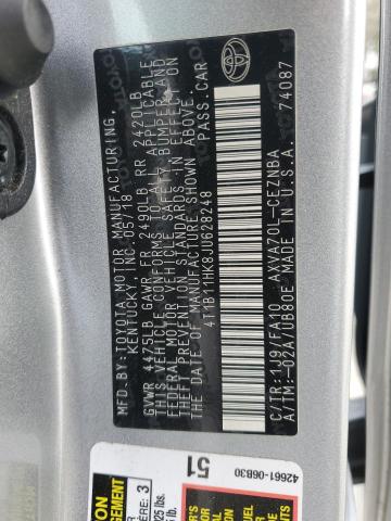 2018 TOYOTA CAMRY L - 4T1B11HK8JU628248