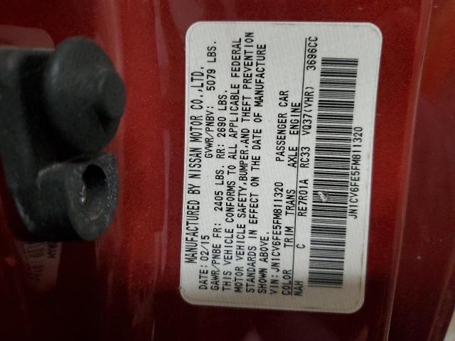 2015 INFINITI Q60 BASE JN1CV6FE5FM811320