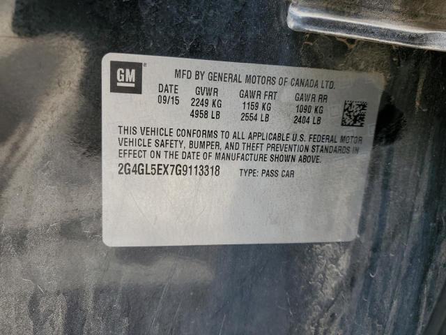 2016 BUICK REGAL 2G4GL5EX7G9113318