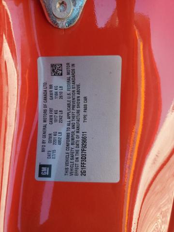 2015 CHEVROLET CAMARO LT - 2G1FF3D37F9296611