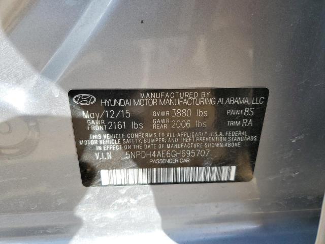 2016 HYUNDAI ELANTRA SE - 5NPDH4AE6GH695707