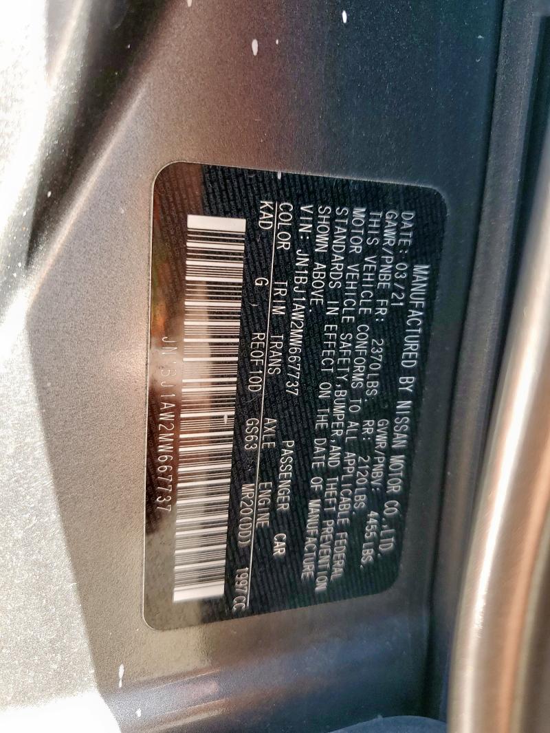 2021 NISSAN ROGUE SPOR - JN1BJ1AW2MW667737
