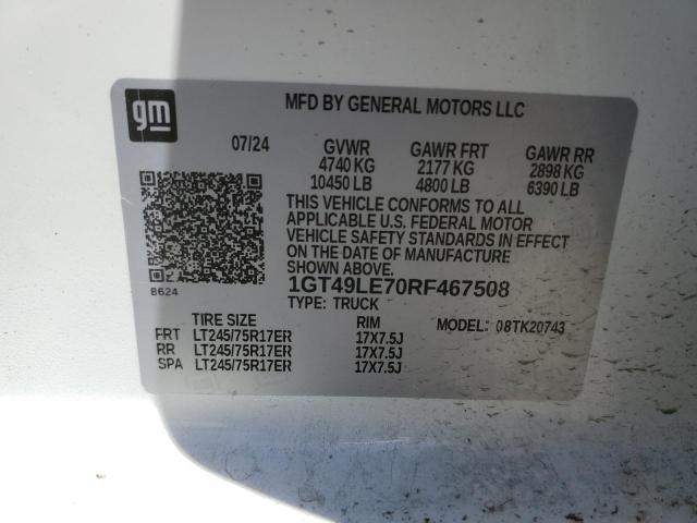 2024 GMC SIERRA K25 - 1GT49LE70RF467508