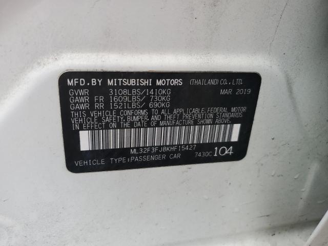 2019 MITSUBISHI MIRAGE G4 - ML32F3FJ8KHF15427