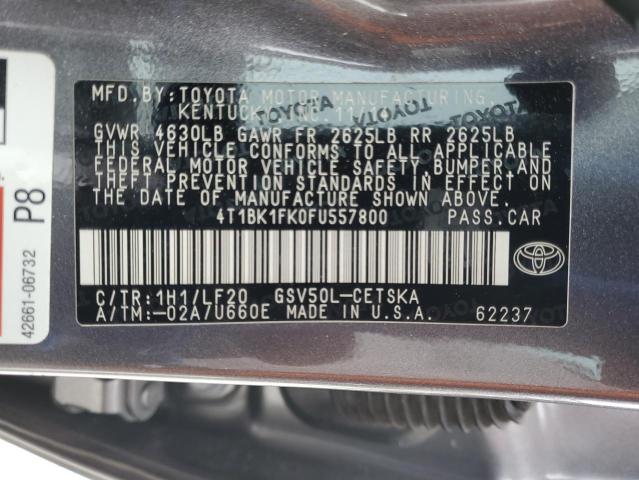 2015 TOYOTA CAMRY XSE - 4T1BK1FK0FU557800