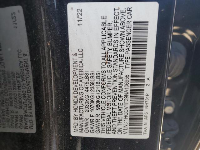 2022 HONDA ACCORD SPO - 1HGCV1F39NA10695X