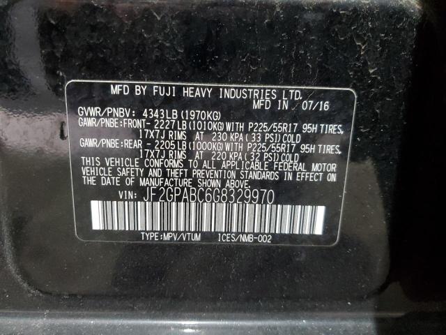 2016 SUBARU CROSSTREK - JF2GPABC6G8329970