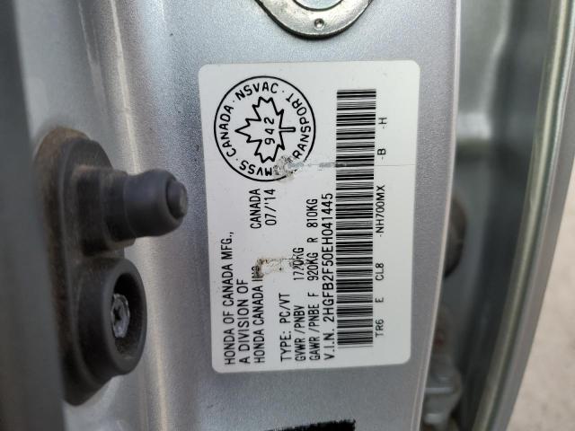 2014 HONDA CIVIC LX - 2HGFB2F50EH041445