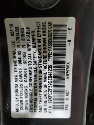 2016 HONDA CIVIC LX - 19XFC2F59GE044239