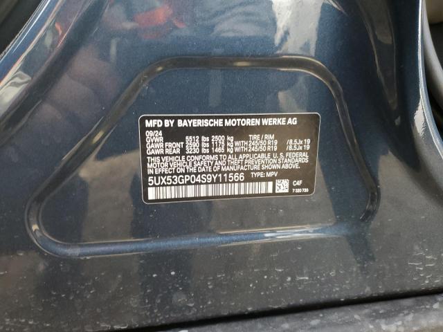 2025 BMW X3 30 XDRI - 5UX53GP04S9Y11566