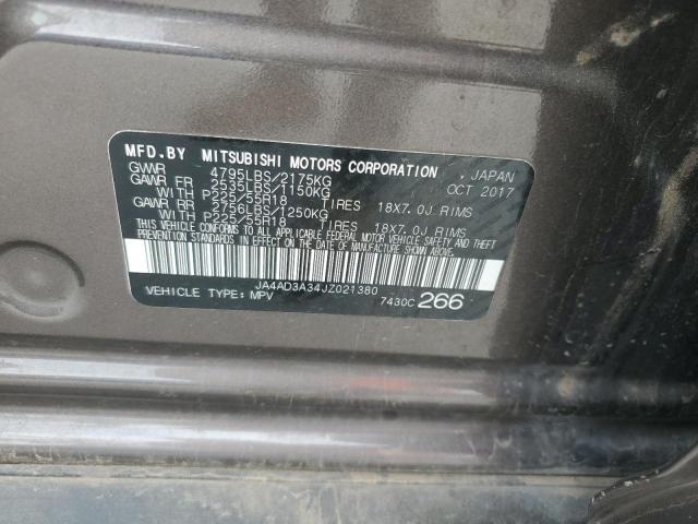 2018 MITSUBISHI OUTLANDER - JA4AD3A34JZ021380