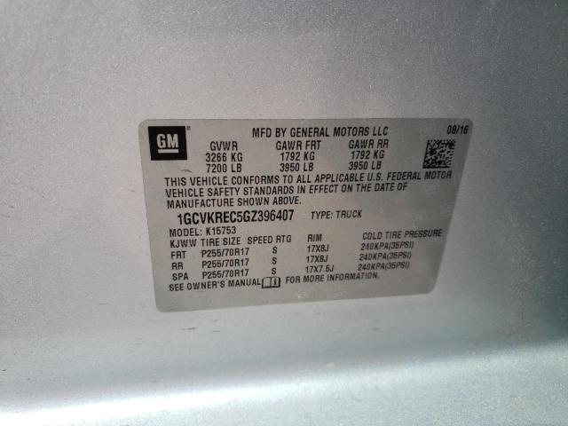 2016 CHEVROLET SILVERADO - 1GCVKREC5GZ396407