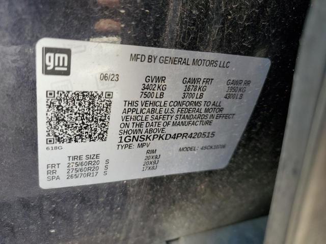 2023 CHEVROLET TAHOE K150 - 1GNSKPKD4PR420515