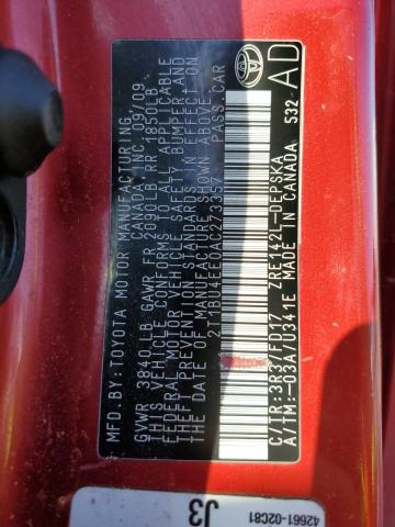2010 TOYOTA COROLLA BA - 2T1BU4EE0AC273357