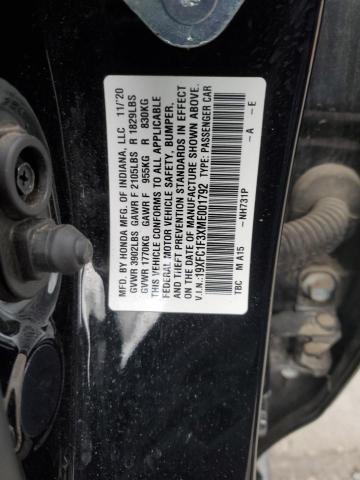 2021 HONDA CIVIC EX - 19XFC1F3XME001792