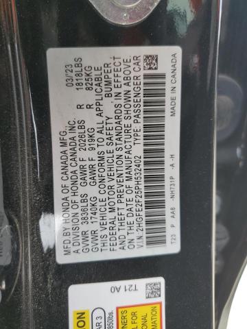 2023 HONDA CIVIC LX - 2HGFE2F25PH532402