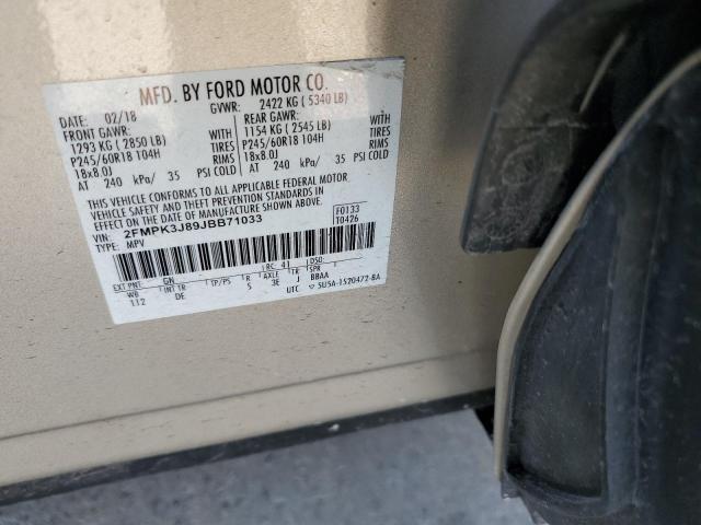 2018 FORD EDGE SEL - 2FMPK3J89JBB71033