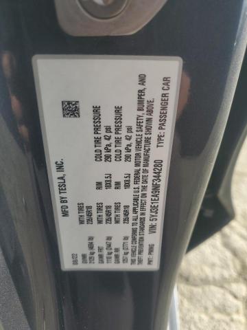 2022 TESLA MODEL 3 - 5YJ3E1EA9NF344280