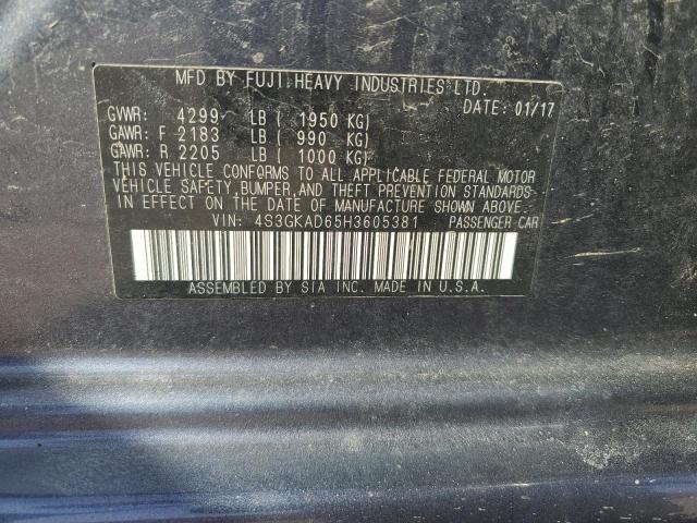2017 SUBARU IMPREZA PR - 4S3GKAD65H3605381