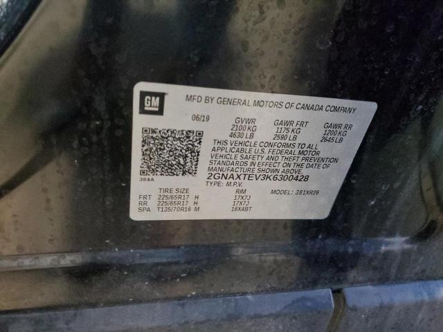 2019 CHEVROLET EQUINOX - 2GNAXTEV3K6300428