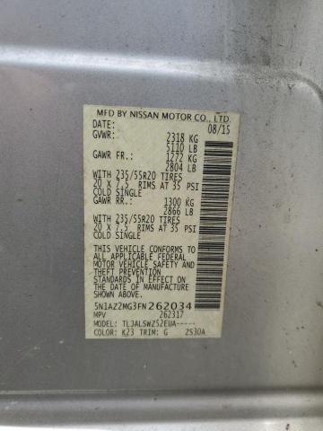 2015 NISSAN MURANO S - 5N1AZ2MG3FN262034