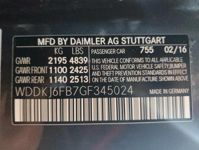 2016 MERCEDES-BENZ E 400 - WDDKJ6FB7GF345024