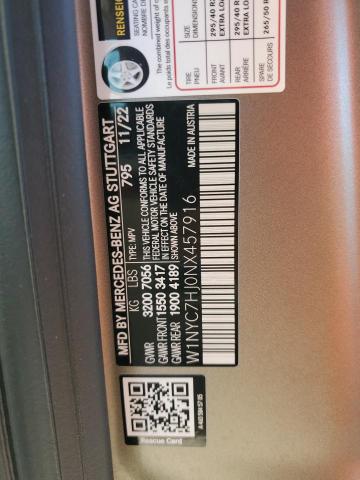 2022 MERCEDES-BENZ G 63 AMG W1NYC7HJ0NX457916