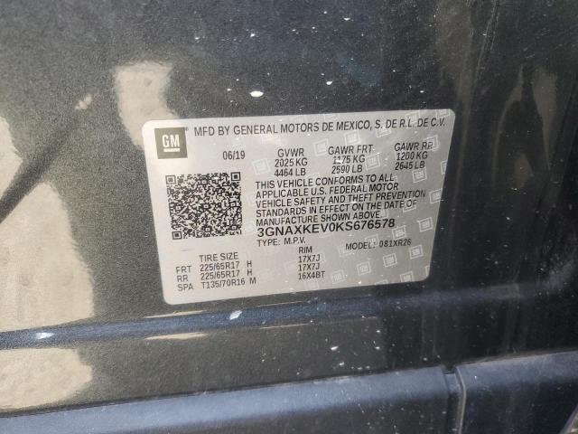 2019 CHEVROLET EQUINOX LT - 3GNAXKEV0KS676578