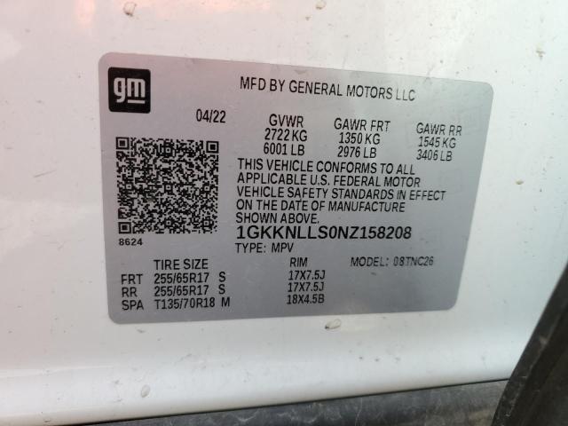 2022 GMC ACADIA AT4 1GKKNLLS0NZ158208