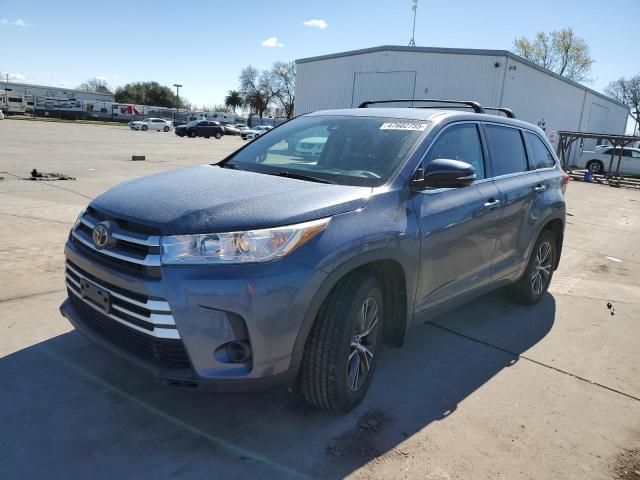 TOYOTA HIGHLANDER 2017 blue  gas 5TDBZRFH1HS437353 photo #1