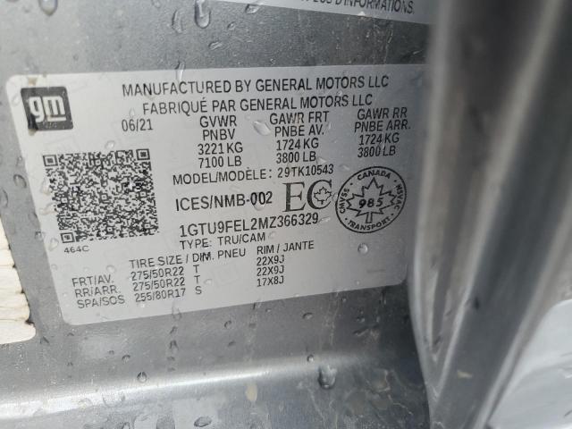 2021 GMC SIERRA K15 - 1GTU9FEL2MZ366329